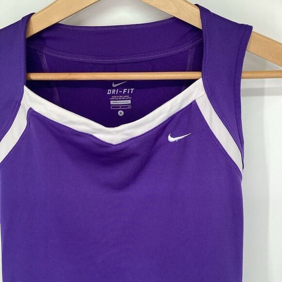 Ladies Nike Dri-Fit Performance Tank Top‎ small purple - Picture 3 of 7